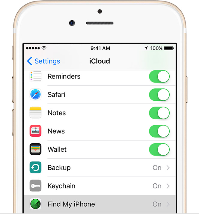 turn off find my iphone online icloud